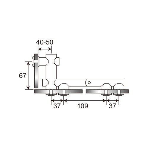 Stainless Steel Glass Angle Door Hinge