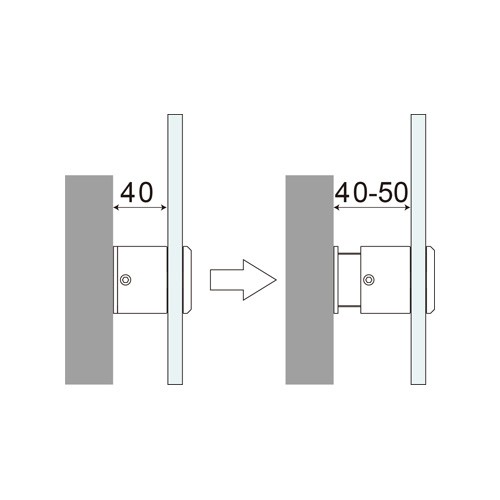 Stainless Steel Adjustable Cylindrical Shape Glass Standoff