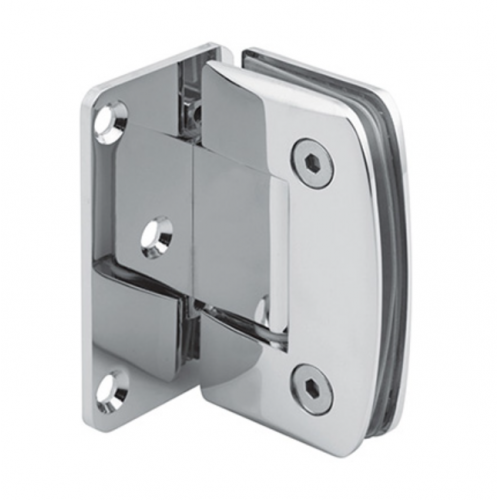 L Shape Full Back Plate Glass to Wall Shower Hinge
