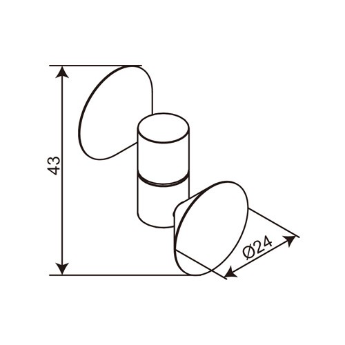 Stainless Steel Glass UV Hinge (FHG-001)