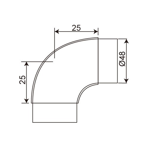Round Corner Tube Connector