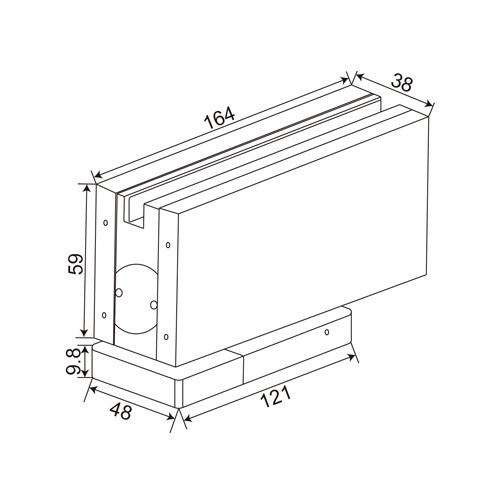 Adajustable Hydraulic Floor Hinge