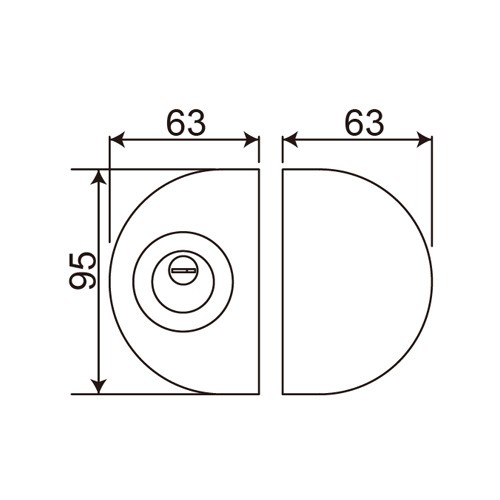 Stainless Steel No Glass Cutout Glass to Glass Lock (LHL-038)