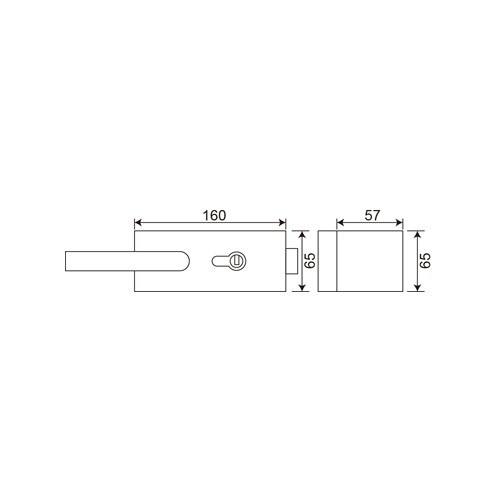 Glass to Glass Lever Lockset (LHL-071)