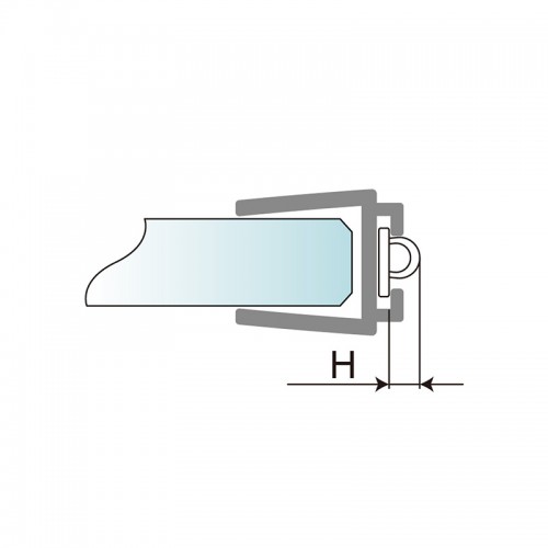 Glass Door Ultra-Clear PVC Seal (PS-81)