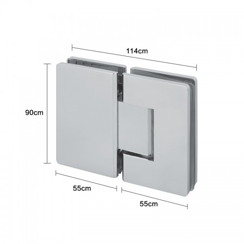 Glass to Glass 180° Shower Hinge (SH180-A-ST)