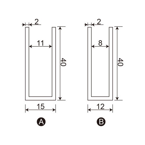Glass Mounting U Channel (SFL-114)