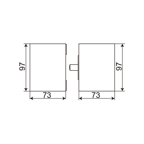 Stainless Steel No Glass Cutout Glass to Glass Lock (LHL-606)