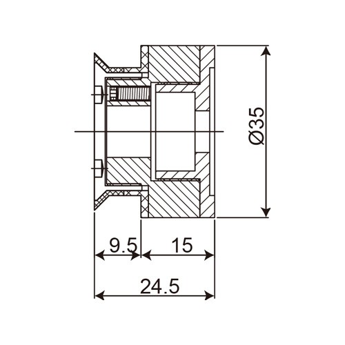 Adjustable Single Point Fixing Glass Standoff (OF-F-4)