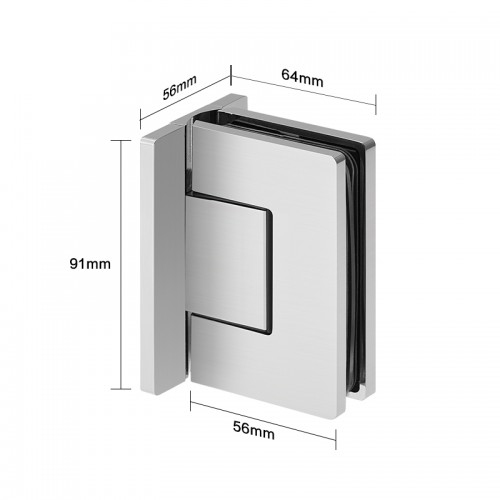 Glass to Wall T Shape 90°Shower Hinge
