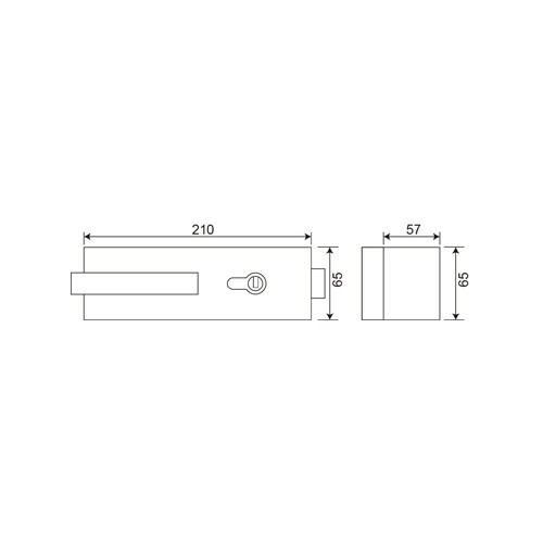 Glass to Glass Lever Lockset (LHL-061)