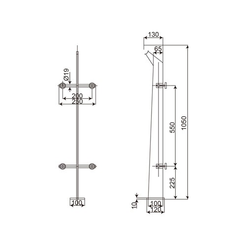 Modern Style Glass Handrail (ST-002)