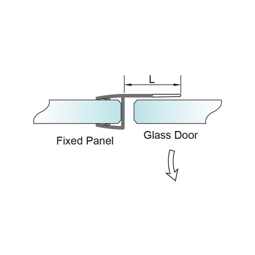 6-10mm Glass Door PVC Seal - No Glue Required (PS-6HS)