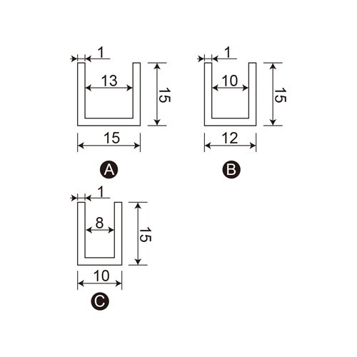Stainless Steel Glass Mounting U Channel