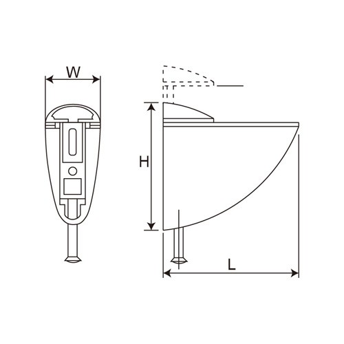 Zinc Alloy Shelf Bracket (GC-F1)