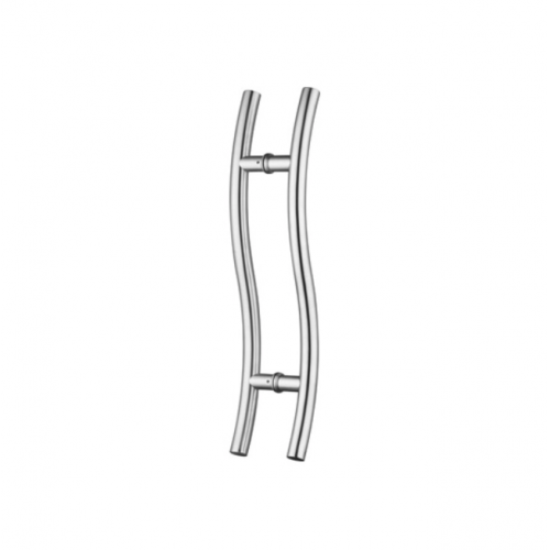 S Shape Cylinder Glass Door Pull Handle