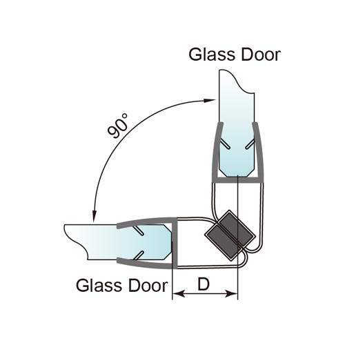 6-12mm Glass Door Magnetic PVC Seal - No Glue Required (PS-10M)