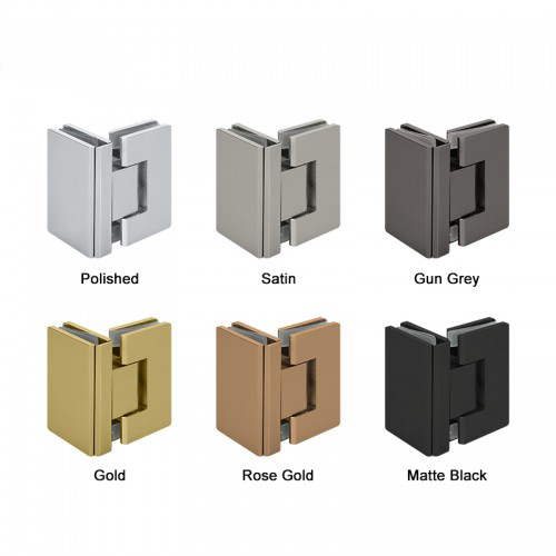 Glass to Glass 90° Shower Hinge (SHL-A1-ST)