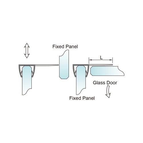 6-12mm Glass Door PVC Seal - No Glue Required (PS-13)