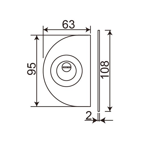 Stainless Steel No Glass Cutout Glass to Glass Lock (LHL-037)