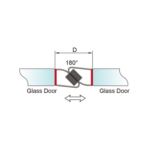 8-12mm Glass Door Adhesive and Magnetic PVC Seal