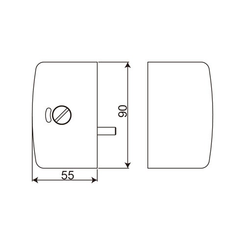 Zinc Alloy Glass to Glass Lock (LHL-602)
