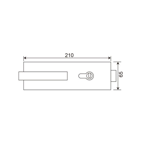Glass to Wall Lever Lockset (LHL-060)