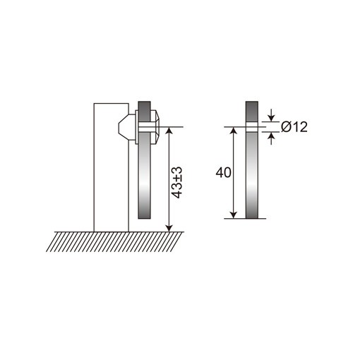 Stainless Steel Glass Angle Bracket (OF-H-9)