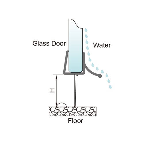 6-12mm Glass Door PVC Seal - No Glue Required (PS-26)