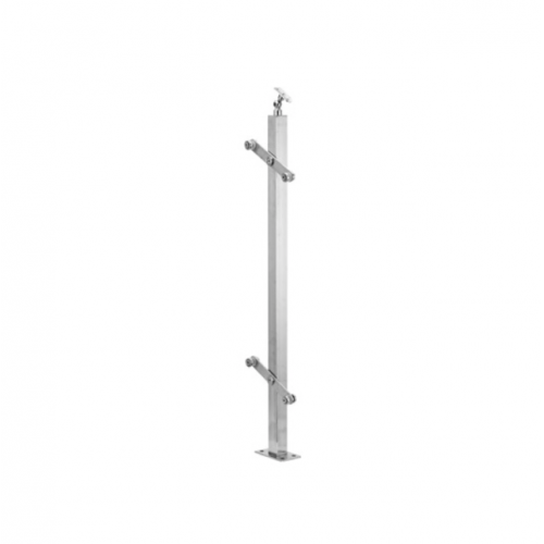 Rectangle Shape Modern Style Glass Handrail