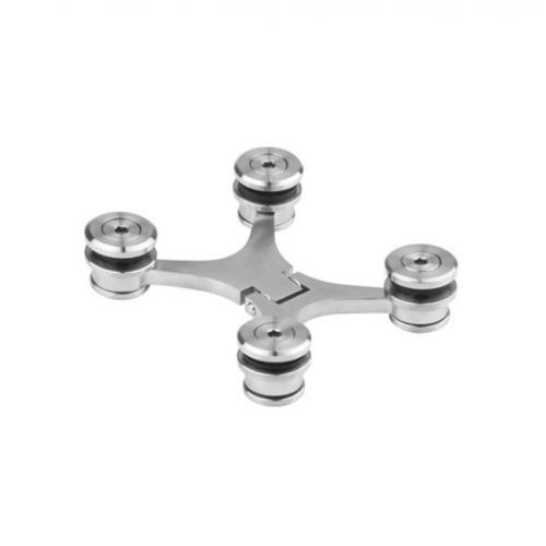 Glass to glass hinge
