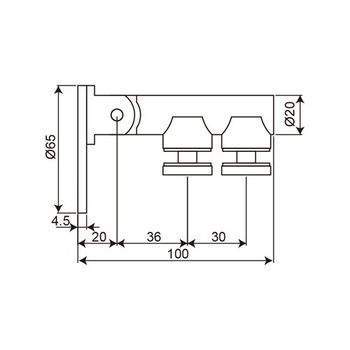 Stainless Steel Glass Door Hinge (SF-09D)