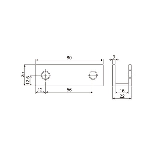 Stainless Steel 180° Glass Clamp