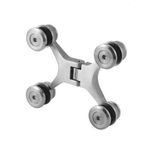 Glass to glass hinge (With spring and stop at 90°)
