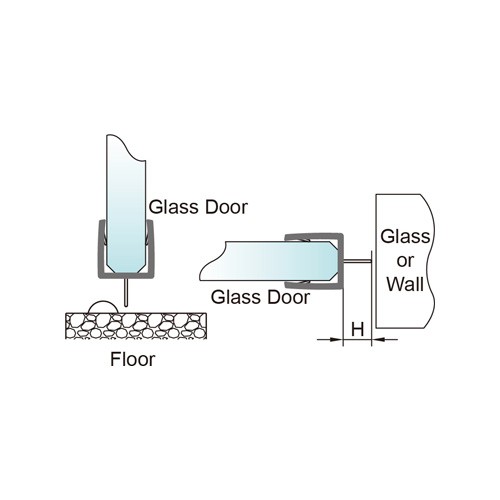 6-12mm Glass Door PVC Seal - No Glue Required (PS-3)