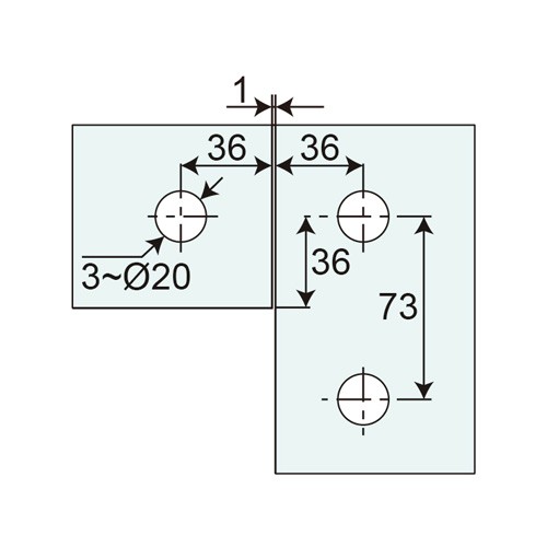 L Shape Patch Fitting (APF-034)