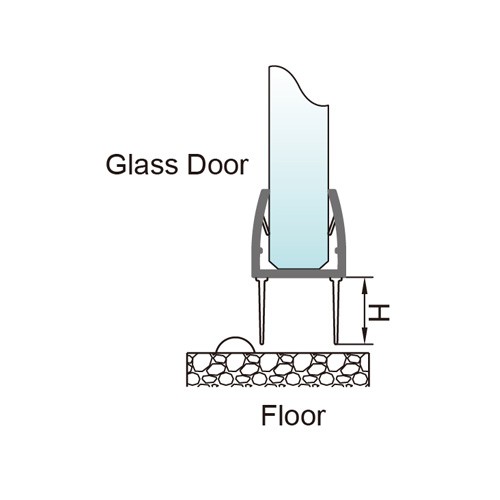 6-12mm Glass Door PVC Seal - No Glue Required (PS-20)