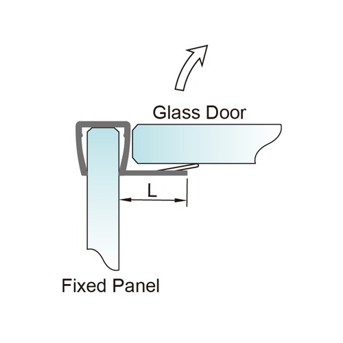 6-12mm Glass Door PVC Seal - No Glue Required (PS-5)