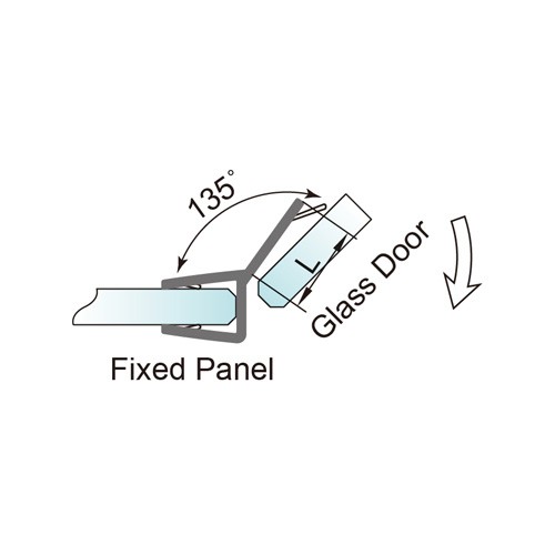 6-12mm Glass Door PVC Seal - No Glue Required (PS-14)