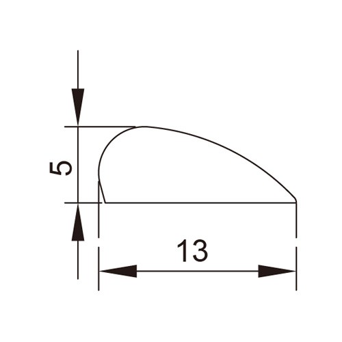 13mm Glass Door Aluminium Threshold Seal
