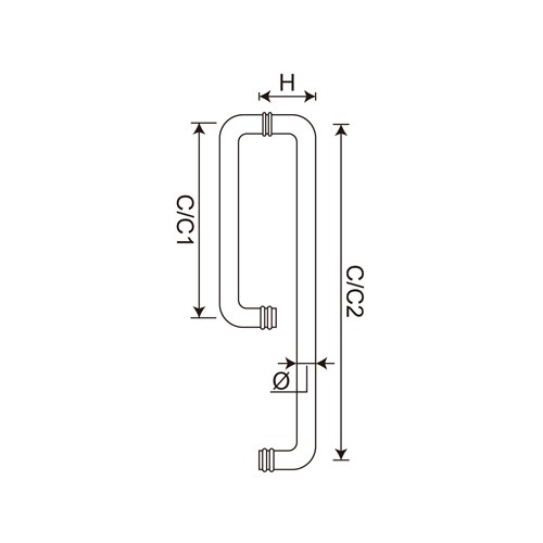 Cylinder Combination Pull Handle (DH-801)
