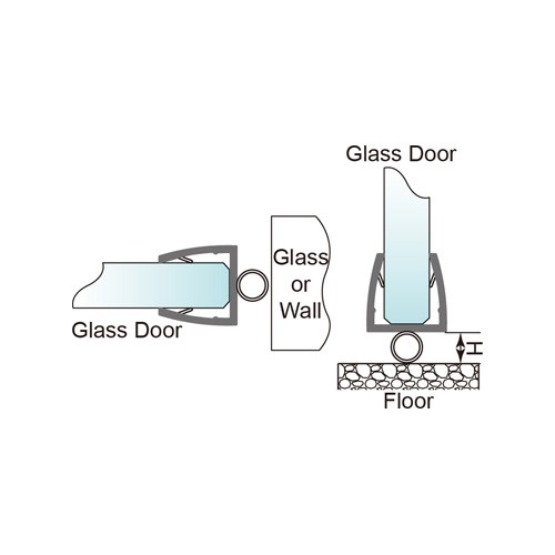 6-12mm Glass Door PVC Seal - No Glue Required (PS-19)