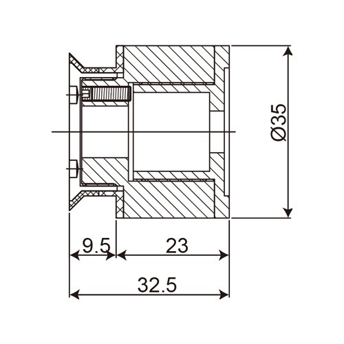 Adjustable Single Point Fixing Glass Standoff (OF-F-8)