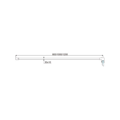 Rectangular Glass to Wall Stabilizer Bar (SR-111)