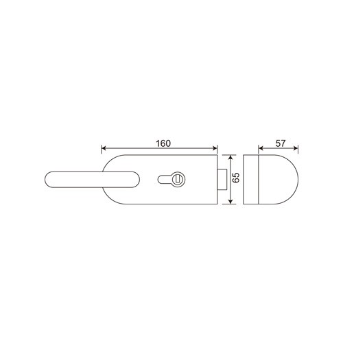 Glass to Glass Lever Lockset (LHL-051)