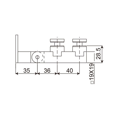 Stainless Steel Glass Door Hinge (OF-H-11)