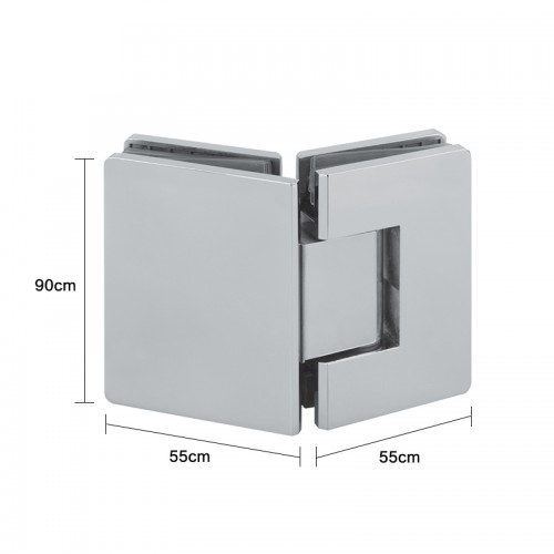 Glass to Glass 135° Shower Hinge (SH135-A-ST)