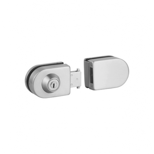 Stainless Steel No Glass Cutout Glass to Glass Lock (LHL-048)