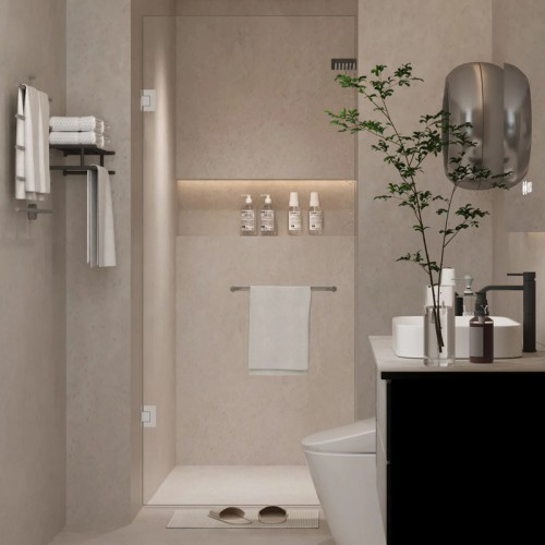 Glass to Wall L Shape 90° Shower Hinge (SHT-A3-ADC)