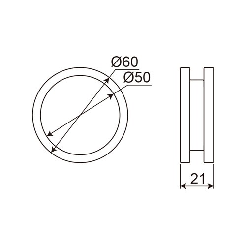 SKR-04 Stainless Steel Circle-Shaped Sliding Door Handle